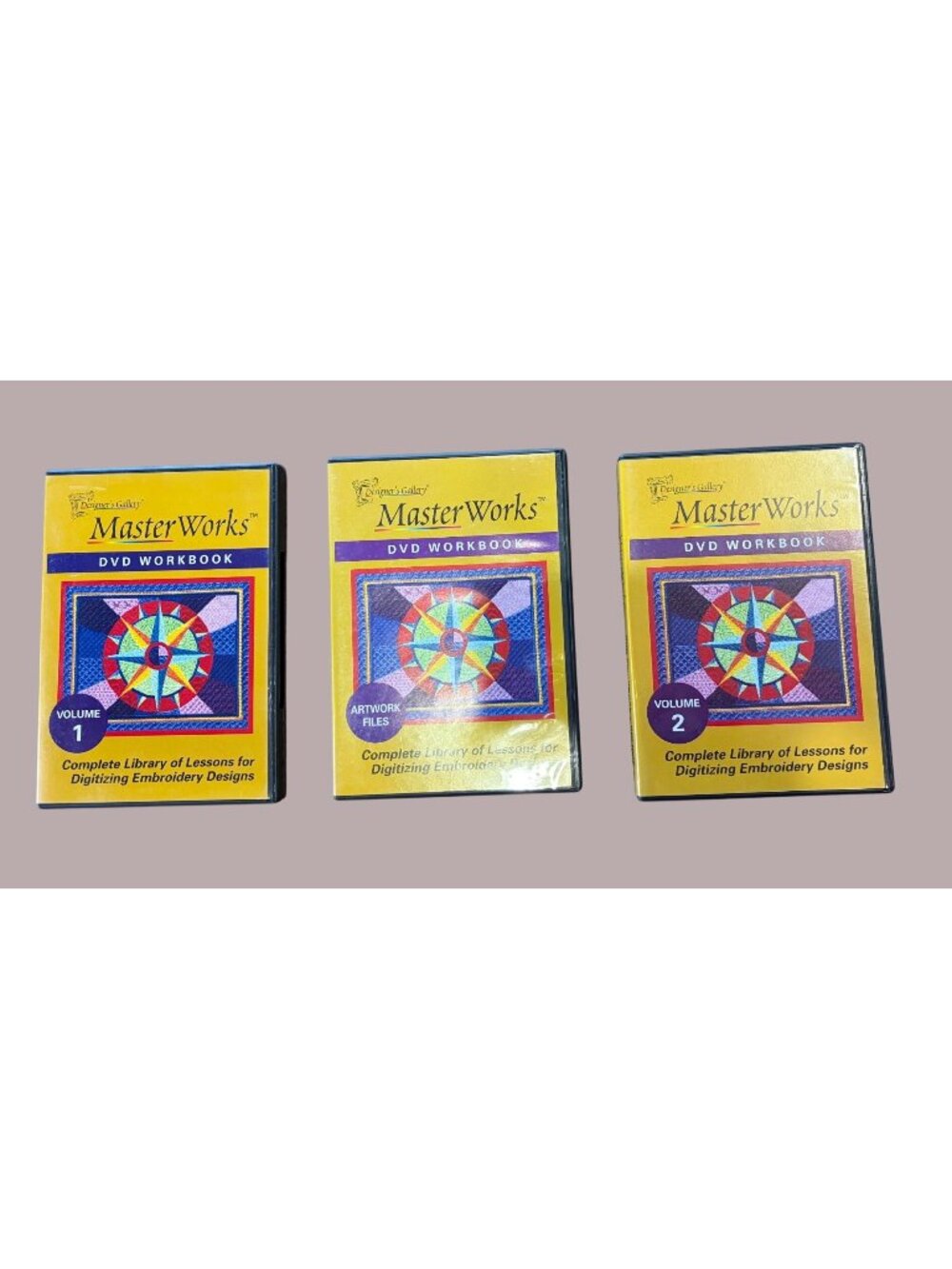 MasterWorks DVD Workbook Set Volumes 1 & 2 With Artwork Files - Digitizing Embro
